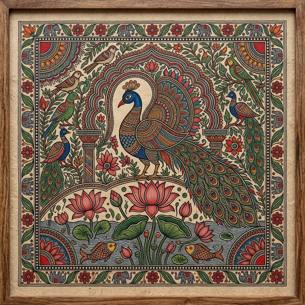 Madhubani Art Sketch